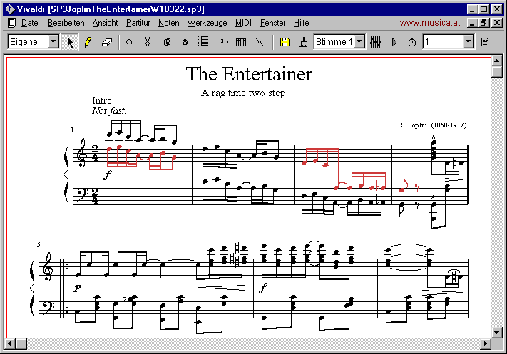 Vivaldi Gold - Notendruckprogramm, VivaldiStudio